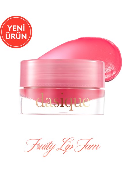 Yoğun Parlaklık Sunan, Meyve Renklerinde Kavanozda Dudak Balmı Dasıque Fruity Lip Jam 05 Raspberry