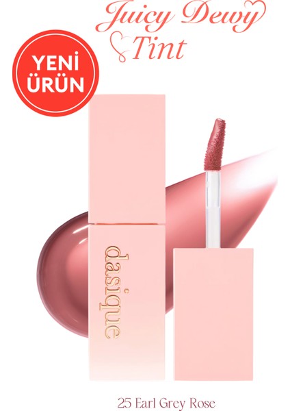 Yoğun Parlaklık ve Canlı Renkler Sunan Kalıcı Tint Dasıque Juicy Dewy Tint (#25 Earl Grey Rose)