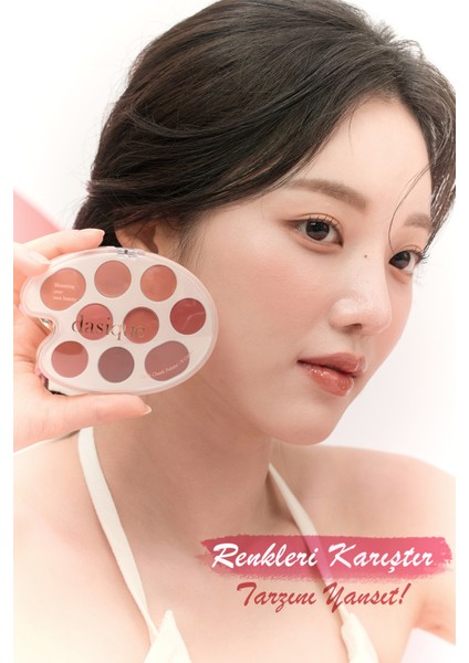 9 Renkli Ruj & Allık Paleti Dasıque Mood Painting Lip & Cheek Palette (01 Warm Coloring) indirimleri