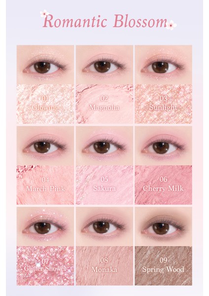 Mat ve Işıltılı Renk Seçenekleri Sunan Far Paleti Dasıque Shadow Palette (#romantic Blossom) modelleri