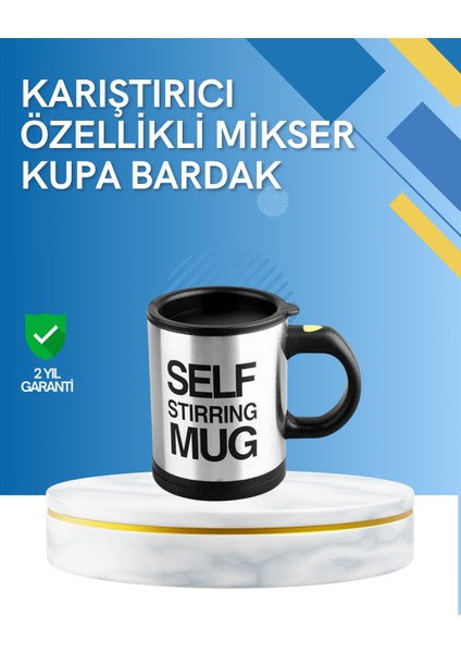 Bestonly Çift Katmanlı Termos Özellikli Karıştırma Motorlu Kupa