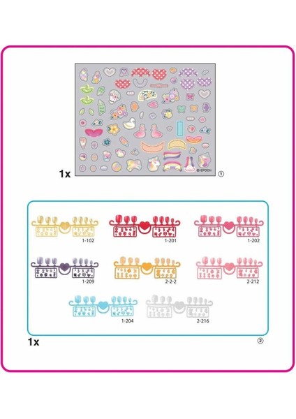 35059 Aquabeads Kalpler ve Kurdeleler - Yedek Tırnak Paketi +4 Yaş modelleri