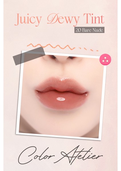 Yoğun Parlaklık ve Canlı Renkler Sunan Kalıcı Tint Dasıque Juicy Dewy Tint (#20 Bare Nude) fiyatları