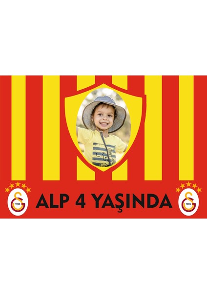 Galatasaray Doğum Günü Konsept Doğum Günü Yazısı Afiş Pankart 35X50 Boyut