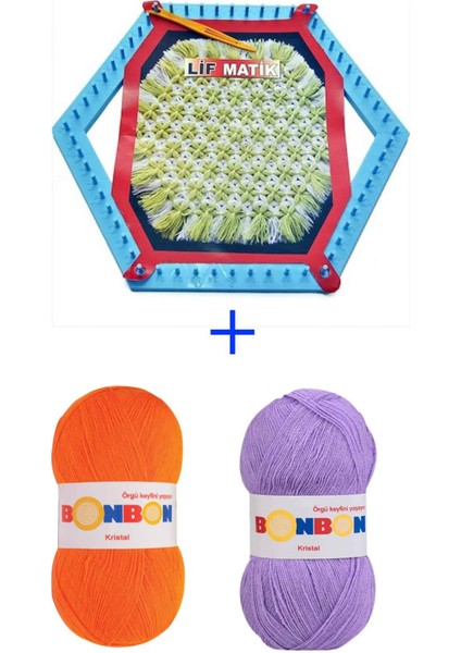 Lifmatik Lif Örme Seti Dokuma Tezgahı ve Lif Ipi S3