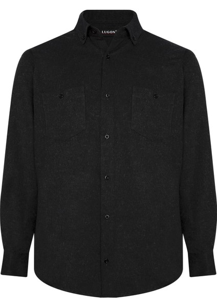 Erkek Çift Cep Kışlık Kaşmir Gömlek