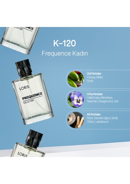 K-120 Frequence Kadın Parfüm 50 ml & K-120 Kadın Deodorant 150 ml fiyatları