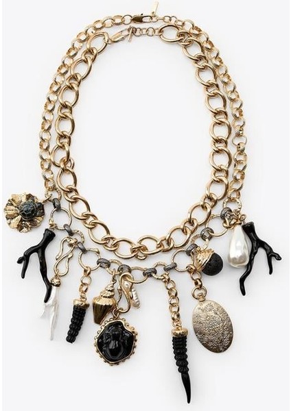 2'li Charm Kolye - Altın fiyatları