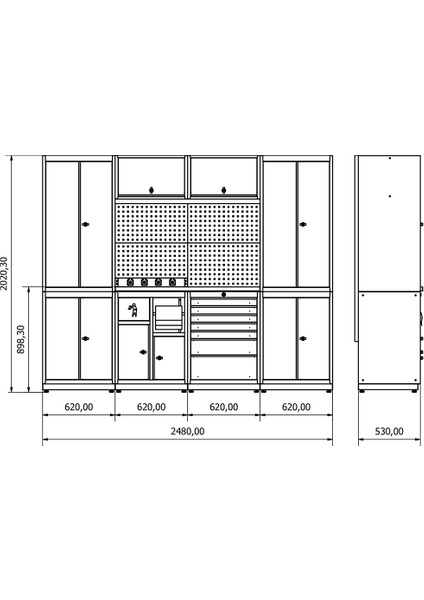 DP.35.100.12 Modüler Çalışma Tezgahı fırsatları