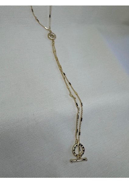 Sallantılı Uzun Zincir Taşlı Kolye indirimleri