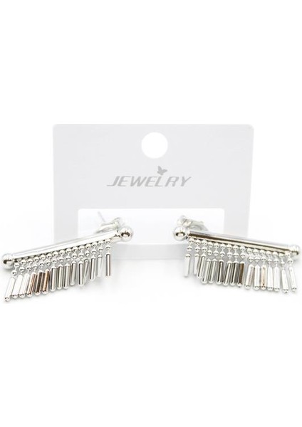 Çubuk Sallantılı Küpe - Gümüş