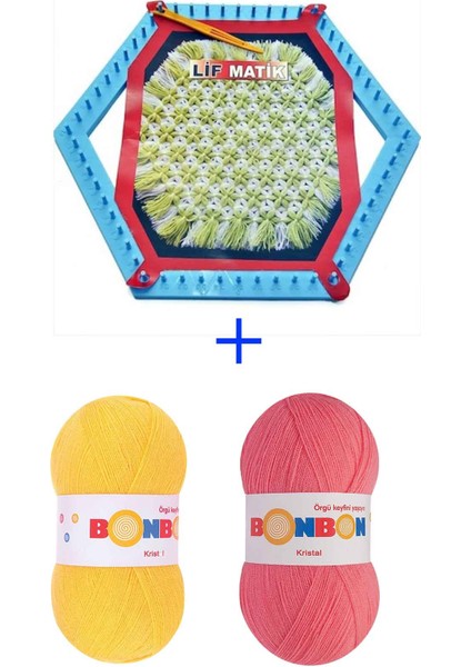 Lifmatik Lif Örme Seti Dokuma Tezgahı ve Lif Ipi S4