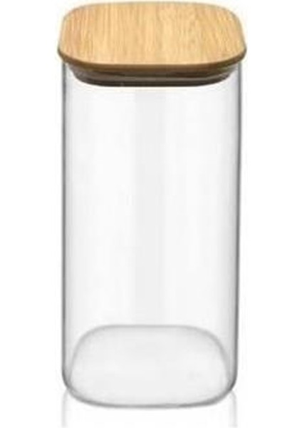 Bambu Kapaklı Cam Kavanoz 65X90 ROYALEKS-KVN31