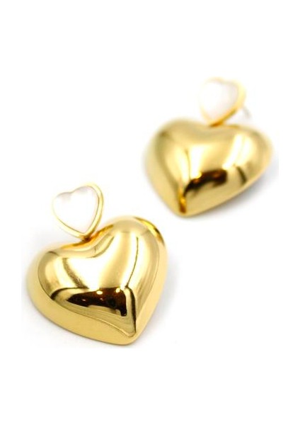 Sedef Kalp Küpe - Altın fiyatları