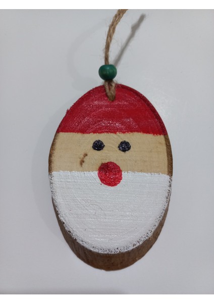 Noelbaba Figürlü Ahşap Yılbaşı Süsü fiyatları