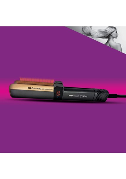 KHS-2081 Siyah Saç Düzleştirici Güçlü ve Şık Tasarım