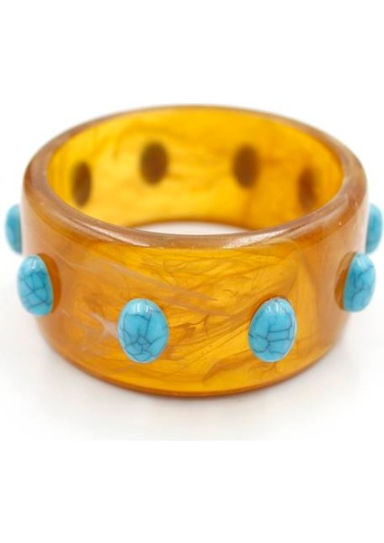 Turkuaz Taşlı Bilezik - Kahverengi fiyatları