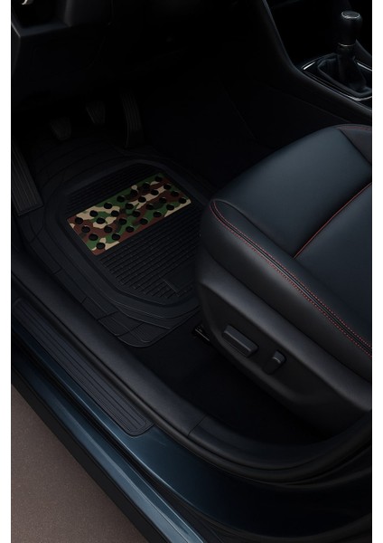 Skoda Rapıd Hb 2018 Havuzlu Üniversal Kamufulaj Desenli Pro Soldıer Oto Paspas