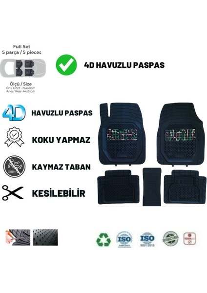 Kia Ceed Hb 2017 Havuzlu Üniversal Kamufulaj Desenli Pro Soldıer Oto Paspas fiyatları