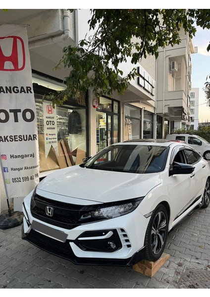 Honda Civic Fc5 Typer Piano Black Boyalı Ön Lip