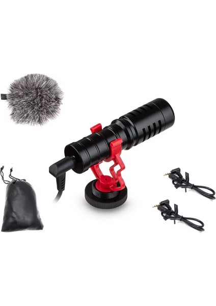 Mm1 Profesyonel Süngerli Kardiyot Condenser Mikrofon, Pro Videomic, iPhone ve Android ile Uyumlu Pro Mikrofon, Kamera, Bilgisayar, Telefon, Tablet Uyumludur, modelleri