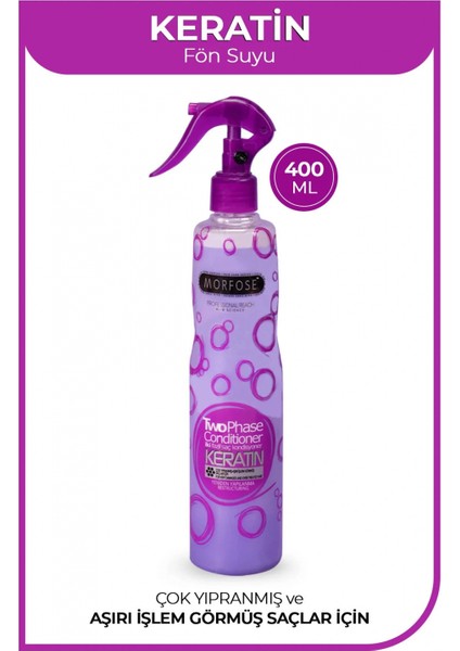 Keratin Çift Fazlı Kondisyoner Fön Suyu 400 ml - Mrfs