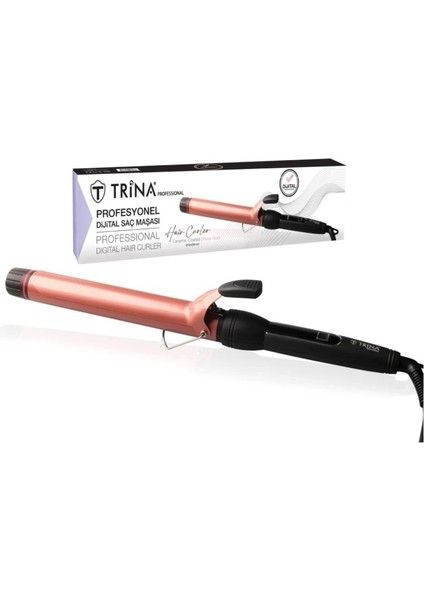 Dijital 32MM Pembe Saç Maşası, Profesyonel Kalite, Parlak ve Dolgun Saçlar