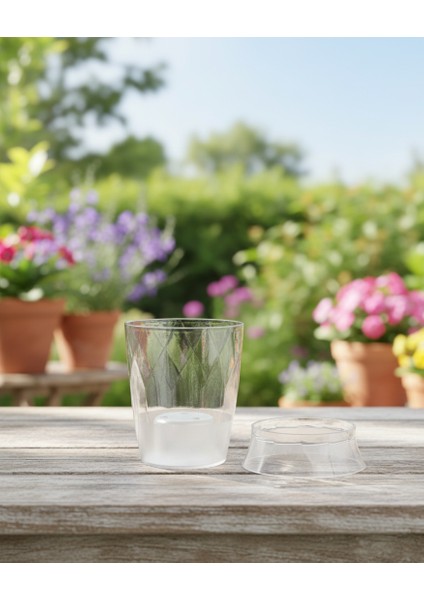 Ayaklı Standlı Orkide Saksı – Burgu Desenli, Şık ve Dekoratif Tasarım