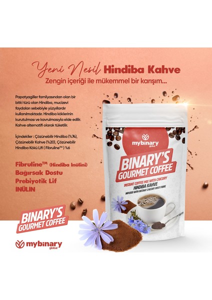 Binary’s Gourmet Coffee Hindiba Kahve 100 gr (40 Kullanım) fiyatları