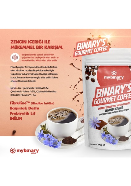 Binary’s Gourmet Coffee Hindiba Kahve 100 gr (40 Kullanım) modelleri