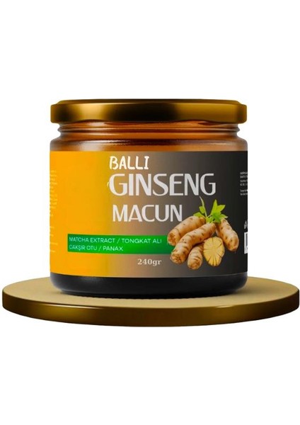 Ballı Ginseng Macunu Matcha Çakşır Otu Panax 240GR