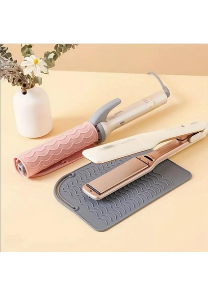 Renkli, Isıya Dayanıklı Silikon Ped, Saç Maşası ve Düzleştirici Için Kullanışlı Mat fiyatları