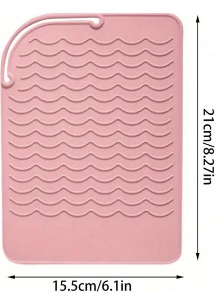 Renkli, Isıya Dayanıklı Silikon Ped, Saç Maşası ve Düzleştirici Için Kullanışlı Mat fırsatları