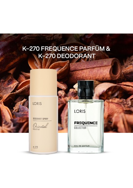 K-270 Frequence Kadın Parfüm 50 ml & K-270 Kadın Deodorant 150 ml