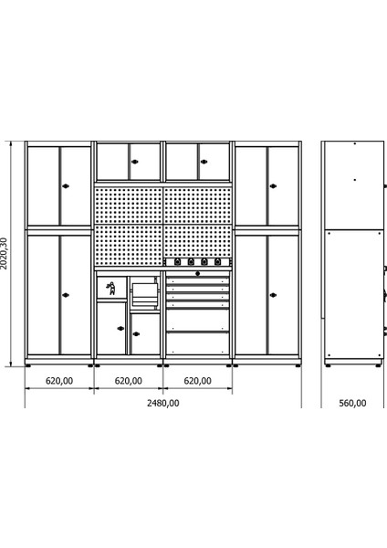 DP.35.100.17 Modüler Çalışma Tezgahı fırsatları