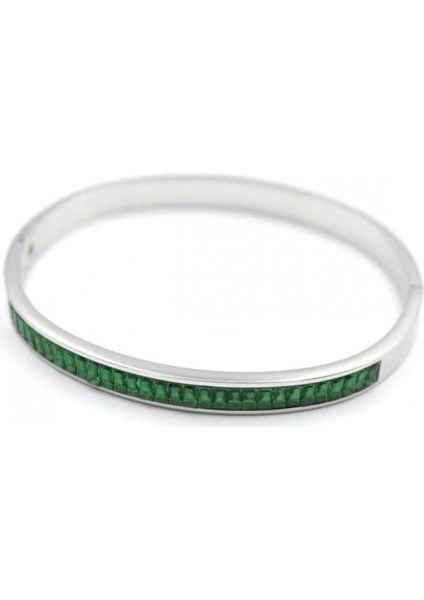 Baget Taşlı Bilezik - Yeşil fiyatları