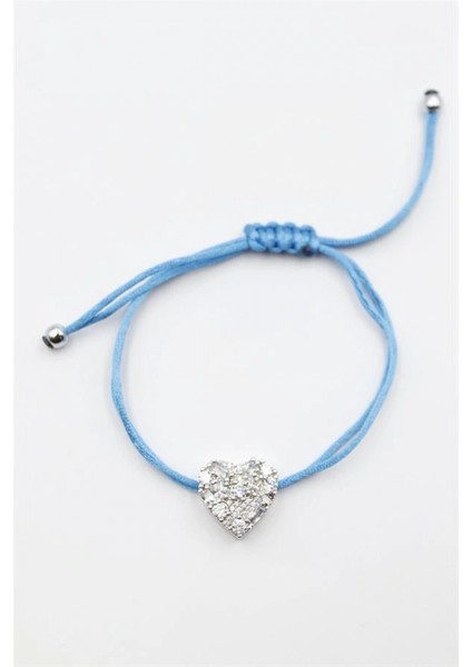 Kalp Ip Bileklik - Turkuaz