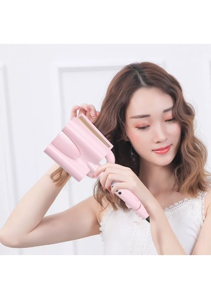 Pembe Su Dalgası Wag Saç Şekillendirici Maşa, Profesyonel, Hacim Verici, Kolay Kullanımlı