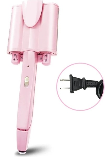 Pembe Su Dalgası Wag Saç Şekillendirici Maşa, Profesyonel, Hacim Verici, Kolay Kullanımlı indirimleri