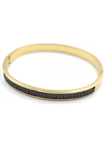 Baget Taşlı Bilezik - Siyah fiyatları