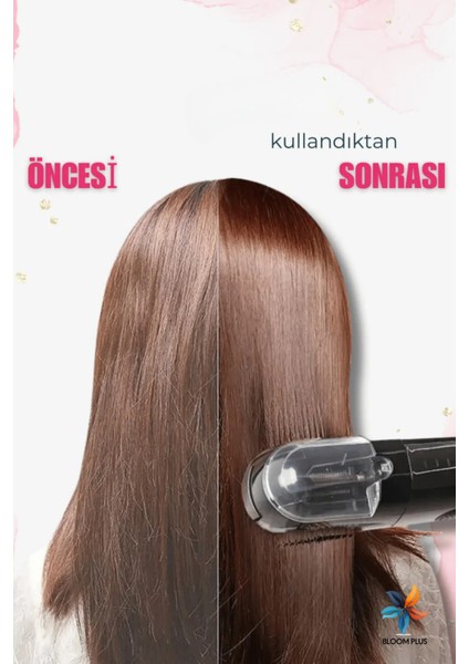 Siyah Saç Düzleştirici ve Kırık Önleyici Bakım Aleti
