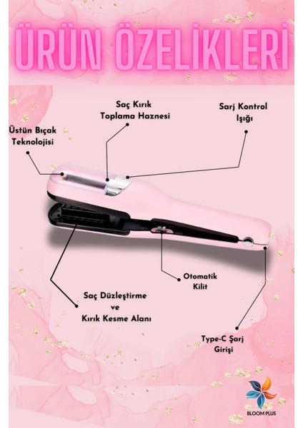 Siyah Saç Düzleştirici ve Kırık Önleyici Bakım Aleti modelleri