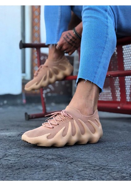 Taba Triko Sargı Taban Casual Erkek Ayakkabı