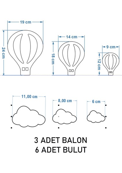 Çocuk Odası Sıcak Hava Balon Aksesuraı modelleri
