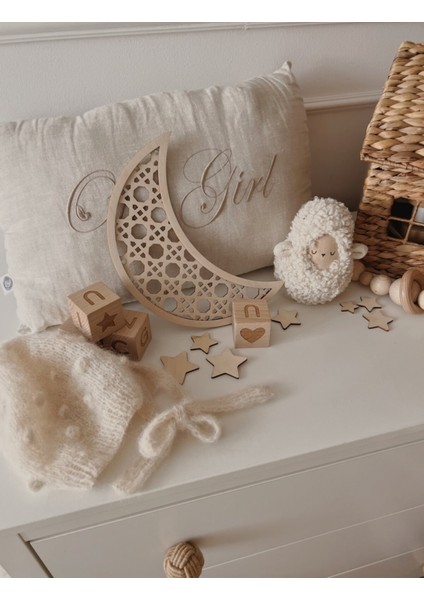 Çocuk Odası Rattan Hilal Yıldız Süsü