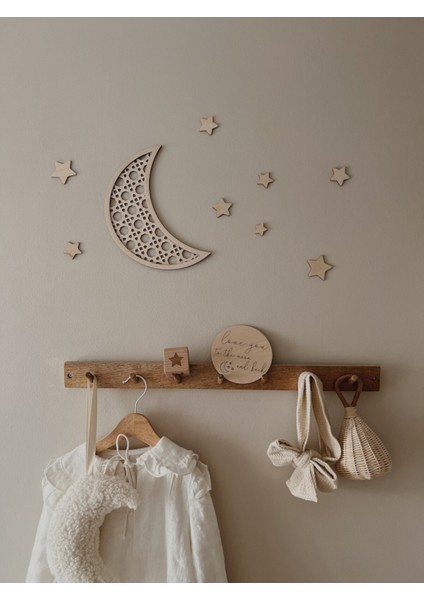 Çocuk Odası Rattan Hilal Yıldız Süsü modelleri
