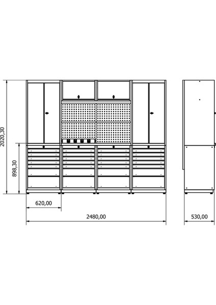 DP.35.100.15 Modüler Çalışma Tezgahı fırsatları