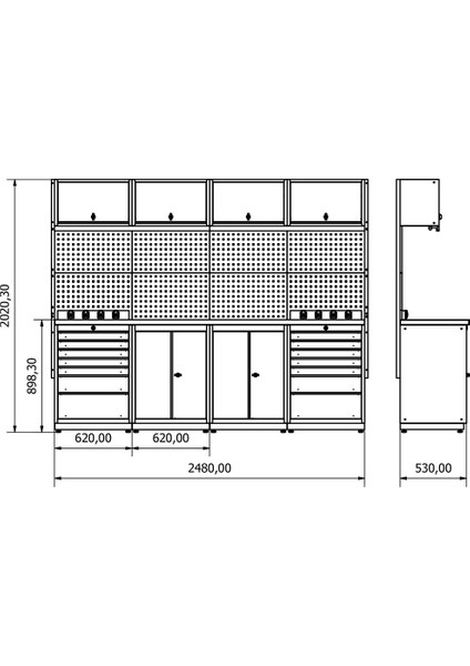 DP.35.100.16 Modüler Çalışma Tezgahı fırsatları