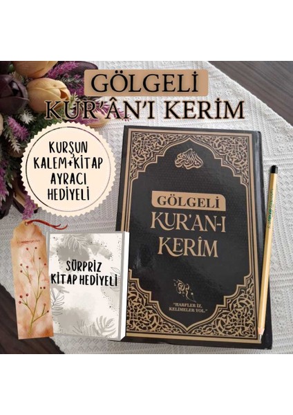 Gölgeli Kuranı Kerim Elle Yazılabilen Siyah Kalem Hediye