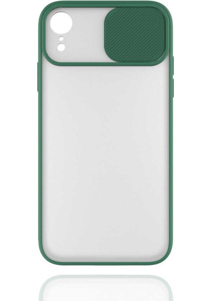 iPhone Xr 6.1 Uyumlu Zore Lensi Kapak-Koyu YEŞIL-8682314054645-TA42787-OTNV